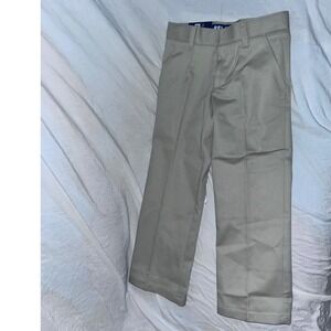 French Toast Boys Relaxed Fit Khaki Twill School Uniform Pants Tan Size 6